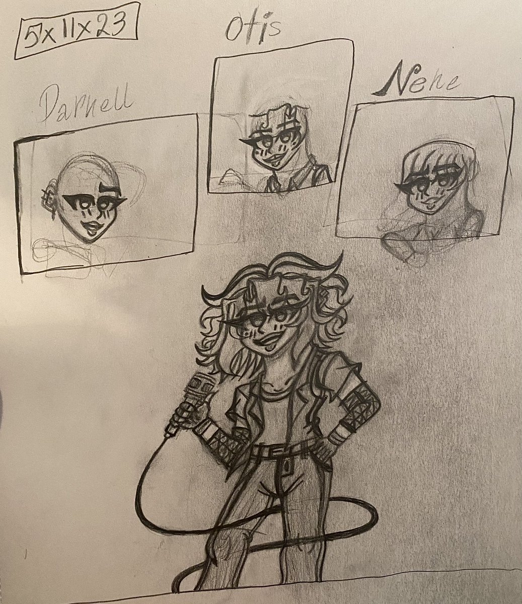 the_mystic_zim's tweet photo. I love this already. Anyways, here’s the progress of the drawing. Btw, Otis will (kinda) look similar to Percy (but also be different), because Otis head inspired by Percy’s style. ⭐️📼 (I’ll create a drawing of Otis, with his design)💫
-🌸Tags:🌸-
#FNF_90s_Mod, #FNF, #Mystic_Art https://t.co/UBBeOuePw5