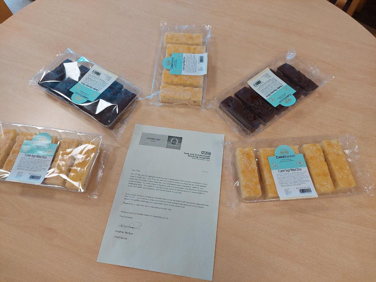 Helena Demir (@demirhelena) on Twitter photo A delivery of some cakes and a letter from our chief nurse for Nurses Day gratefully recieved ๐ <a href="/YSTeachingNHS/">York and Scarborough Teaching Hospitals NHS FT</a> #CG1 #IPU #InternationalNursesDay2023 A delivery of some cakes and a letter from our chief nurse for Nurses Day gratefully recieved ๐ <a href="/YSTeachingNHS/">York and Scarborough Teaching Hospitals NHS FT</a> #CG1 #IPU #InternationalNursesDay2023