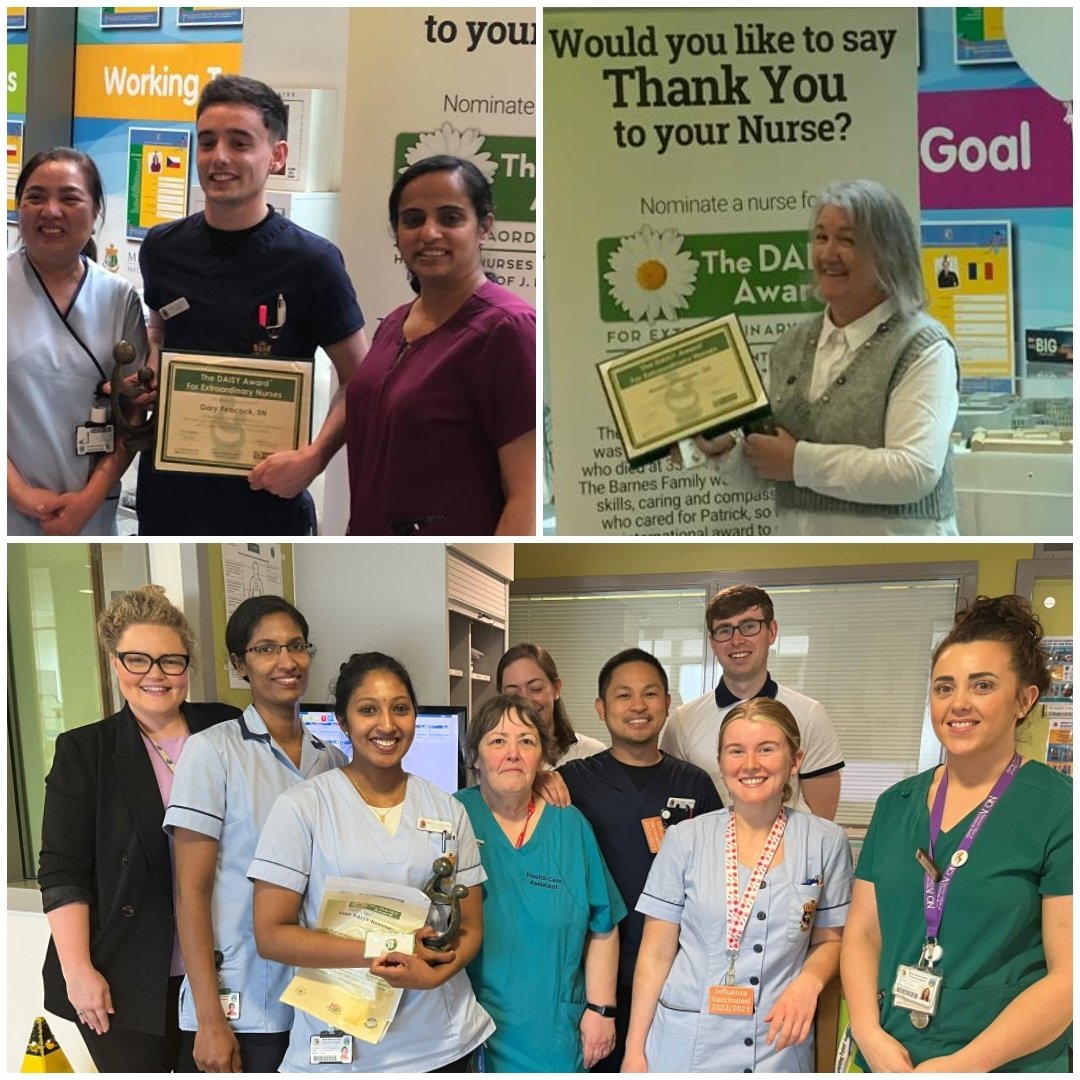 MaterNursing's tweet photo. And we sign off our celebrations with our wonderful Daisy Award Winners all honoured today. Congratulations to Gary,Aedin, and Minnu #IND2023 #maternurses @sandraf53135246 @O_ConnorSharon @aoifesmc @HeartyFiona @DAISY4Nurses https://t.co/9L61DuXOh7