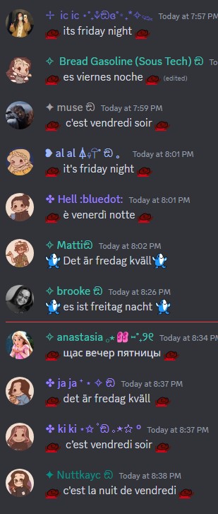 Its a multilingual friday night! - Matti