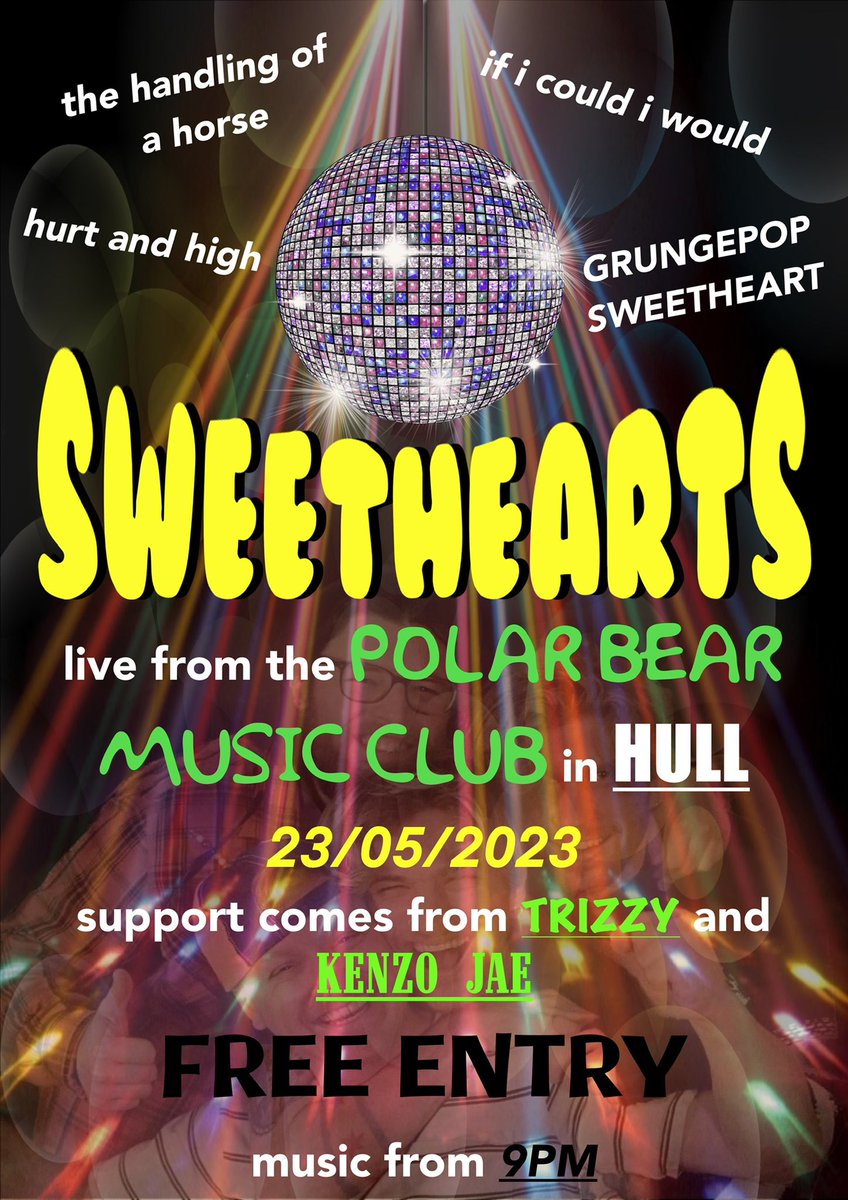 FREE ENTRY

last headline show in hull for the foreseeable. it’s not you, it us. we need a break 💔

venue: <a href="/PolarBearHull/">The Polar Bear</a> 
support: trizzy and kenzo jae

<a href="/theseshhull/">The Sesh</a>
