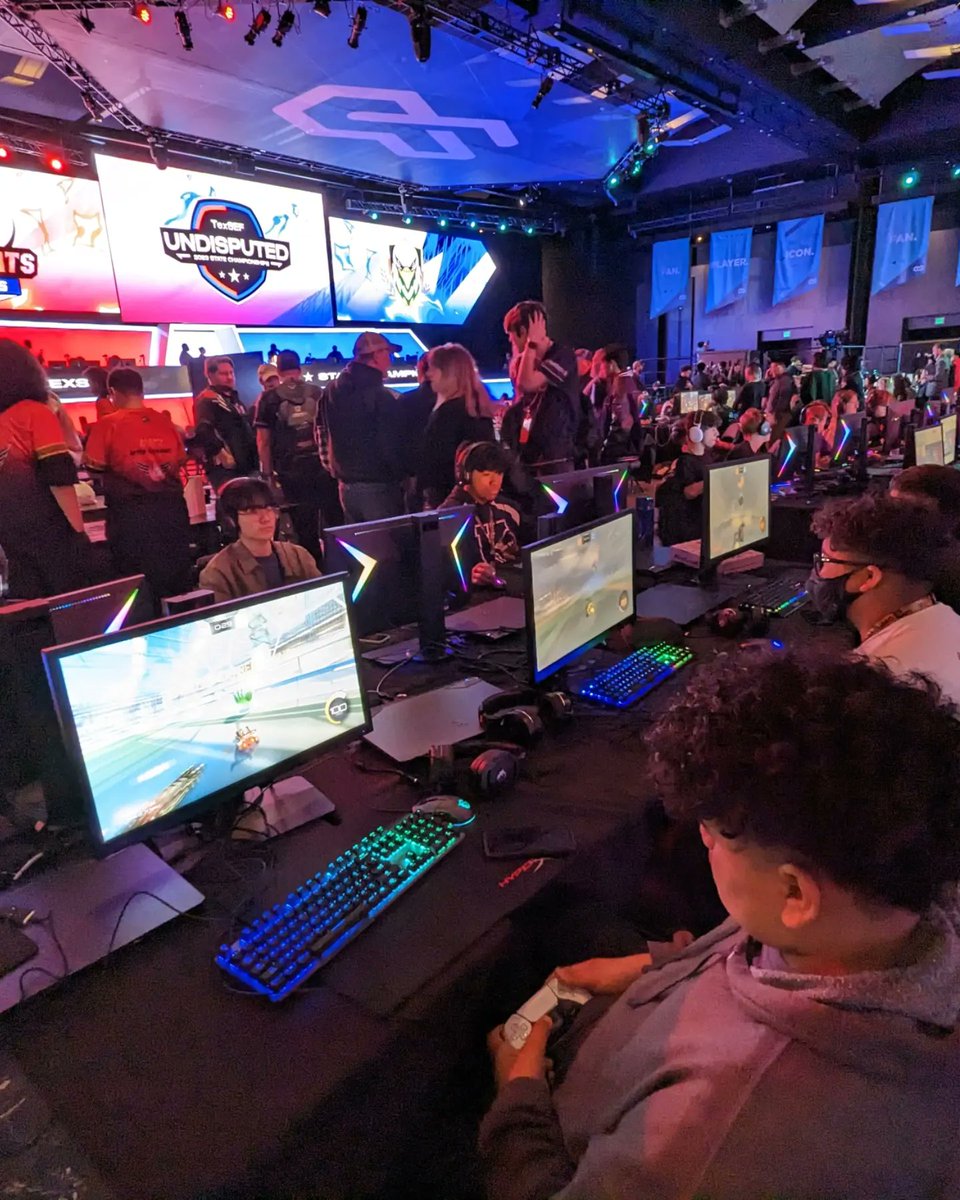 AnthonyEsports's tweet photo. Continuing the packed month of April, our Rocket League Wildcats made it to the TexSEF Texas State Championships held in the Esports Stadium in Arlington Texas! 

Congratulations to our traveling team for their hard work and dedication! https://t.co/VR36ZyRIf5