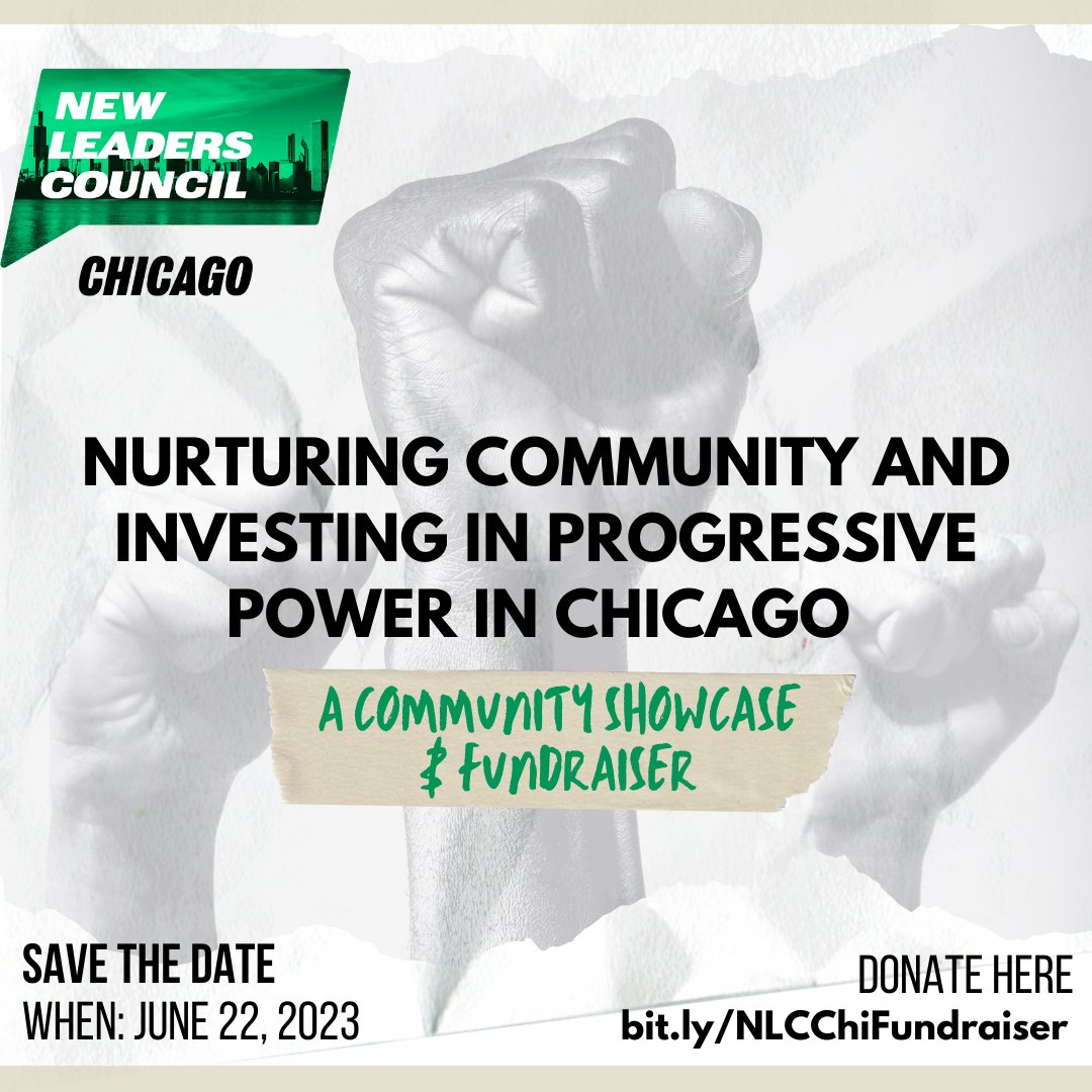 We are thrilled to launch our annual fundraiser to support nurturing community &amp; invest in progressive power in Chi. Join us for a community showcase on the 22nd. If you can't make it, donate to support the next cohort of 2024 NLC Chicago fellows.  

bit.ly/NLCChiFundrais…