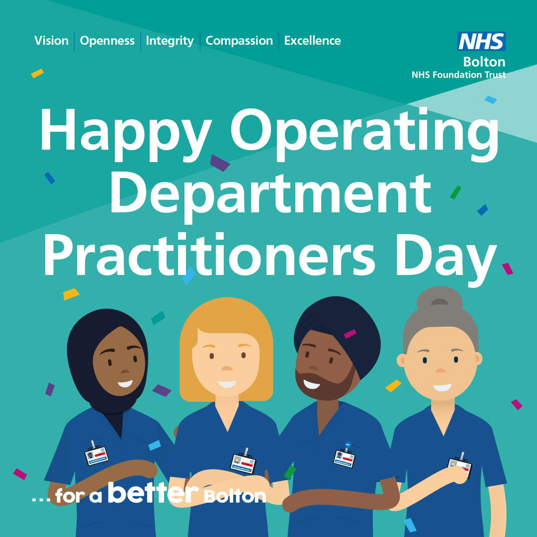 Happy Operating Department Practitioners Day to our outstanding ODPs! The work you do is amazing, helping people in often one of their most vulnerable moments. Thank you for everything you do 💙 #ODPDay