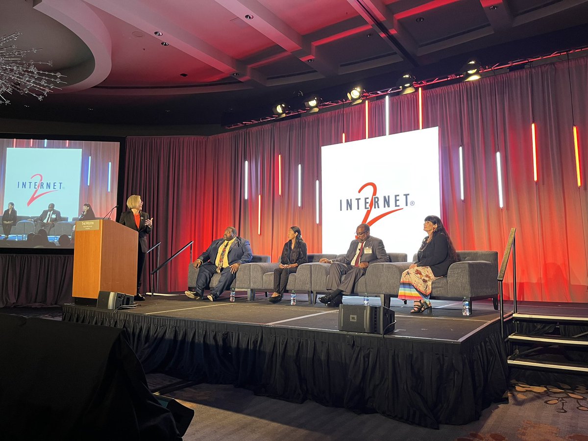 Internet2's tweet image. Thanks to our amazing community who attended #CommEX23 in Atlanta this week! Please check your inbox for a survey link-super quick and your feedback is valuable and appreciated!