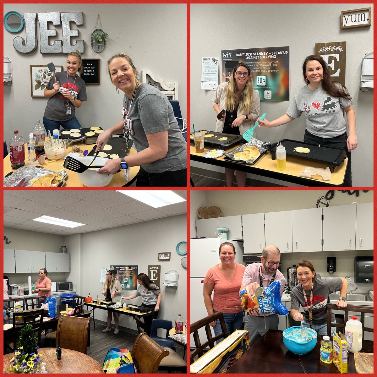 Thank you to our amazing admin for our breakfast treat today!  #exleytweets 🥞
