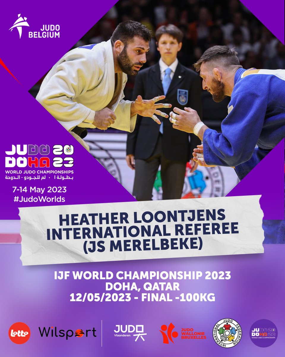 Heather Loontjens refereeing final -100kg at @JudoDoha2023
@teambelgium @BelgaSport @gvasport @hlnsport @nieuwsbladsport @sporza @JudoVlaanderen @ladh @guybeauclercq