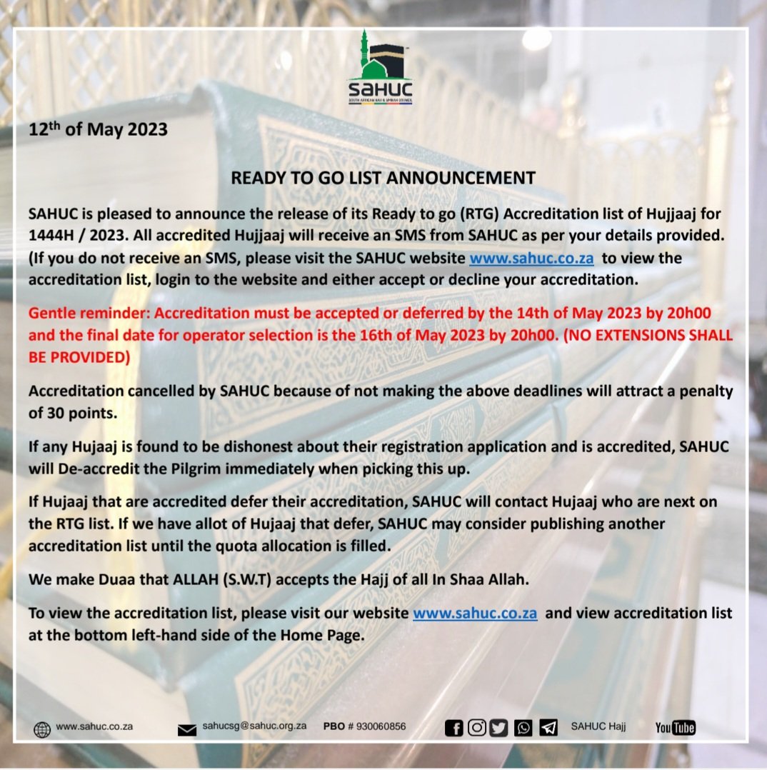 SAHUC Hajj™ tweet media