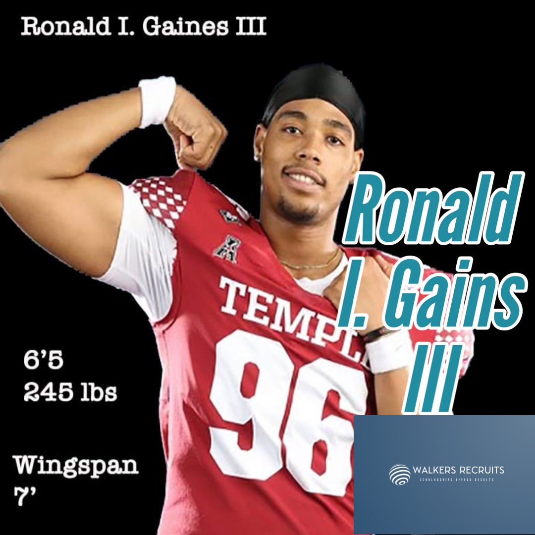 SamWalk19931252's tweet photo. Thank you Ronald for allowing me to work with you whilst in the transfer portal. Best of luck for the future!🏈 

#recruitment #ncaa #football #d1 #temple #transferportal #ncaafootball https://t.co/paBNF6HS4e