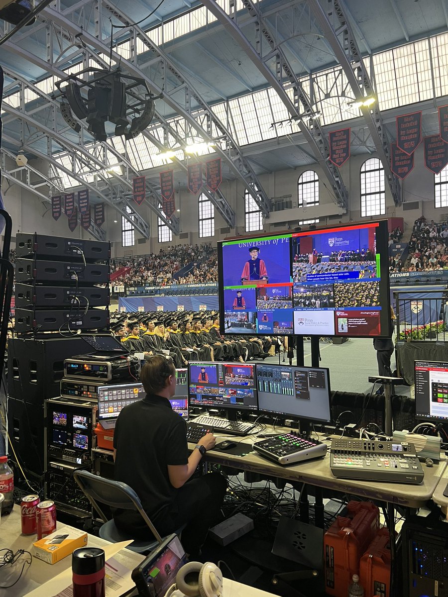 rengepis's tweet photo. Behind the scenes at the 2023 Penn Engineering Master’s Commencement. Congratulations graduates!! #pennengineeringproud #universityofpennsylvania #pennenggrad https://t.co/IP0XuBx1WF