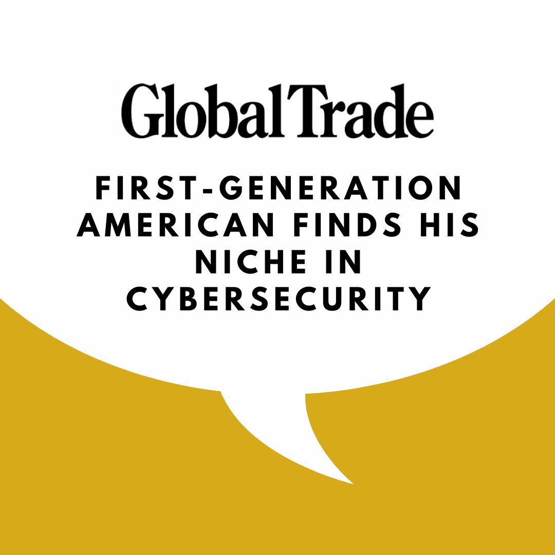 Our CEO and Founder @MelvinEjiogu sat down with our friends at @GlobalTradeMag to discuss the importance of cybersecurity, the dangers of cybercrime, the advances of global trade, and much more.  To read the full article click here: bit.ly/3BbVPJD
#cybersecurityexpert