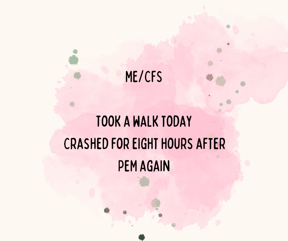 PEM: When any exertion - physical, intellectual, sensory, emotional - can cause you to feel worse starting anywhere from directly to up to several days after, and potentially last for days, weeks or months. #StillSickStillFighting