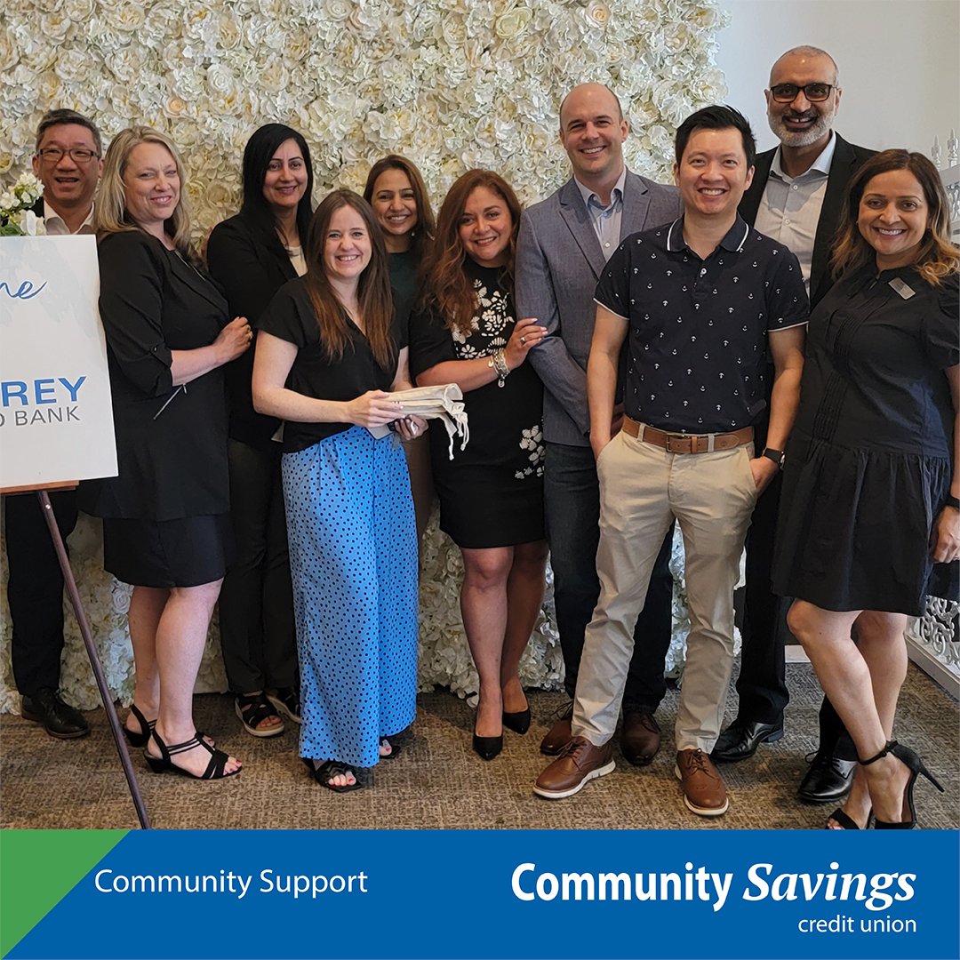 The CSCU team attended Breakfast with the Bank this morning in support of the @SurreyFoodBank. 
The team made personal donations & CSCU was pleased to donate $1000. The Surrey branch has chosen @SurreyFoodBank as their local charity & will soon be collecting food donations.