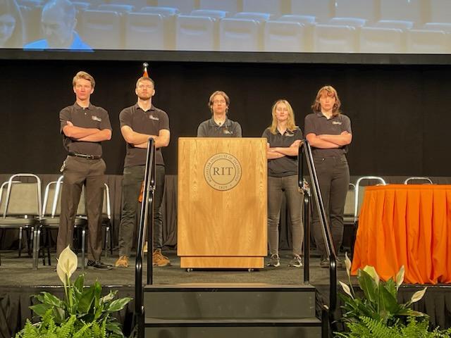 RITTechCrew's tweet image. The (audio/lighting) crew behind GPC ceremonies this year! #RITGrad #TC4L