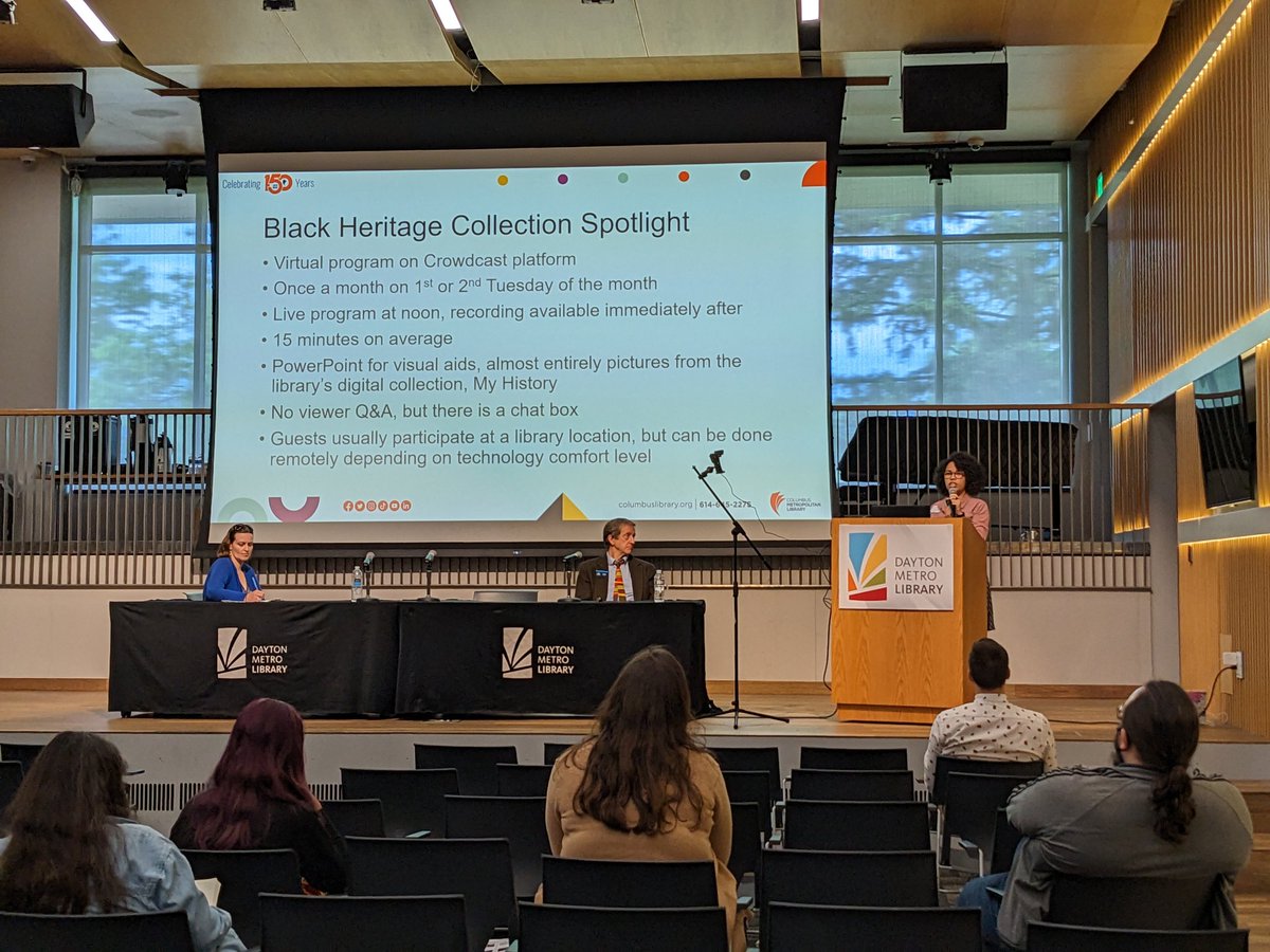 LisaRickey's tweet photo. Learning about a very cool virtual programming/ interview project to share black heritage stories & photos at @columbuslibrary
#soaam23 https://t.co/vCM9F7jjwM