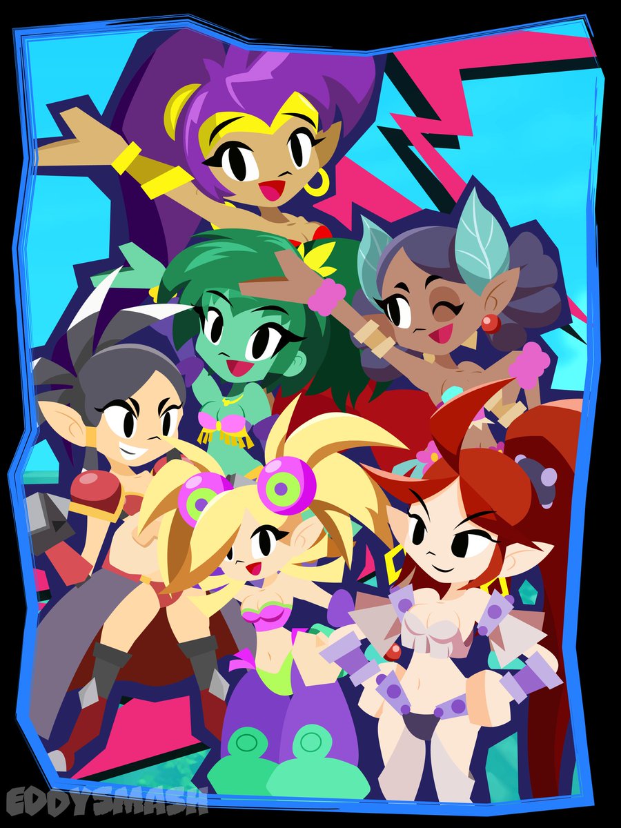 EddySmash2407's tweet photo. The Half-Genies Super Stars! (Shantae and the Seven Sirens)💃⭐🎉#Shantae #ShantaeSevenSirens #ShantaeFanArt #Harmony #Plink #Vera #Zapple #Filin #Rottytops https://t.co/aBNfUp1NyT