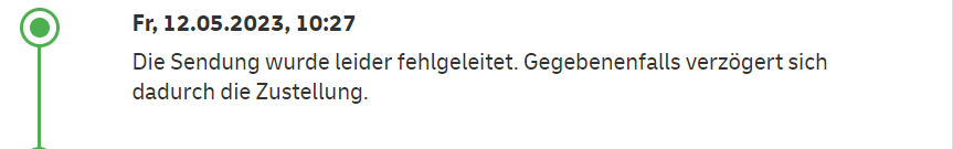 Wenn man sich schon seit Wochen auf das neue Zelda freut und am Release diese Nachricht von DHL bekommt🫤
