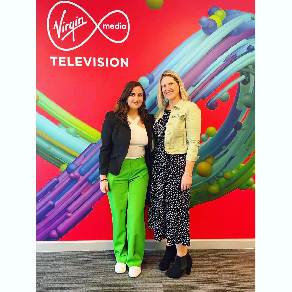 KatieMurphe's tweet image. Amazing day at Virgin Media! So delighted to be shortlisted in the Top 30 for Virgin Media Discovers with our project “Pants” hence my subtle green ones 😆 Well done to the others shortlisted! ✨