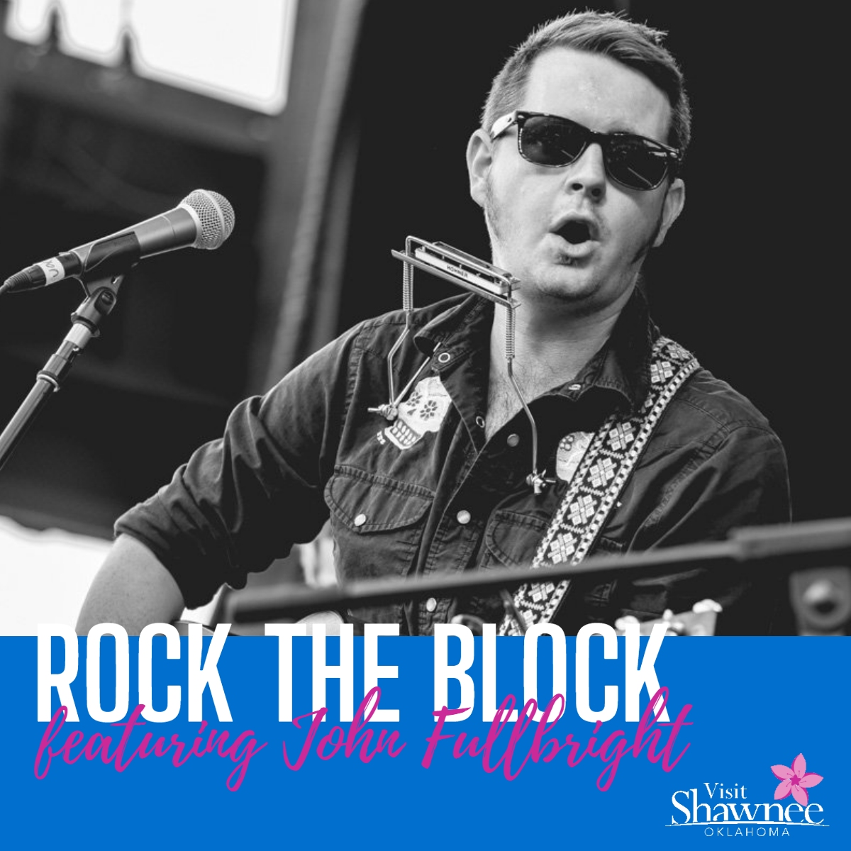 Next week, join us in Downtown #ShawneeOK as we Rock The Block. The block party will have artisan vendors, inflatables, kids activities, giveaways, food trucks & more including a live concert by @johnrfullbright Fri, May 19 5:50-8p. Grab a hotel room and make a weekend of it!