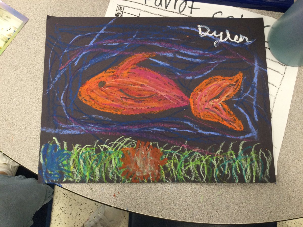 megsmith_ramsey's tweet photo. What fun learning about Edgar Degas during Meet the Masters! We took photos and used pastels to draw using our photo for inspiration! @TisdaleSchool @ramseyNJschools https://t.co/kl2BMvaq53