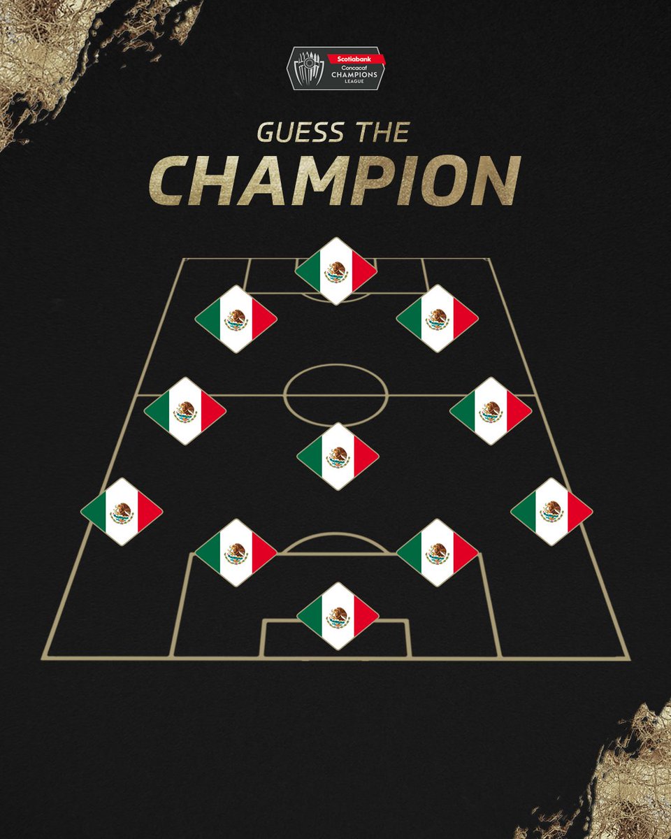 TheChampions's tweet photo. ¡Un XI muy mexicano! 🏆🇲🇽

¿Puedes mencionar a cada uno de los jugadores que consiguieron el título y el año en que lo lograron? ⬇️ 

#SCCL https://t.co/W0Qc7AMkF6