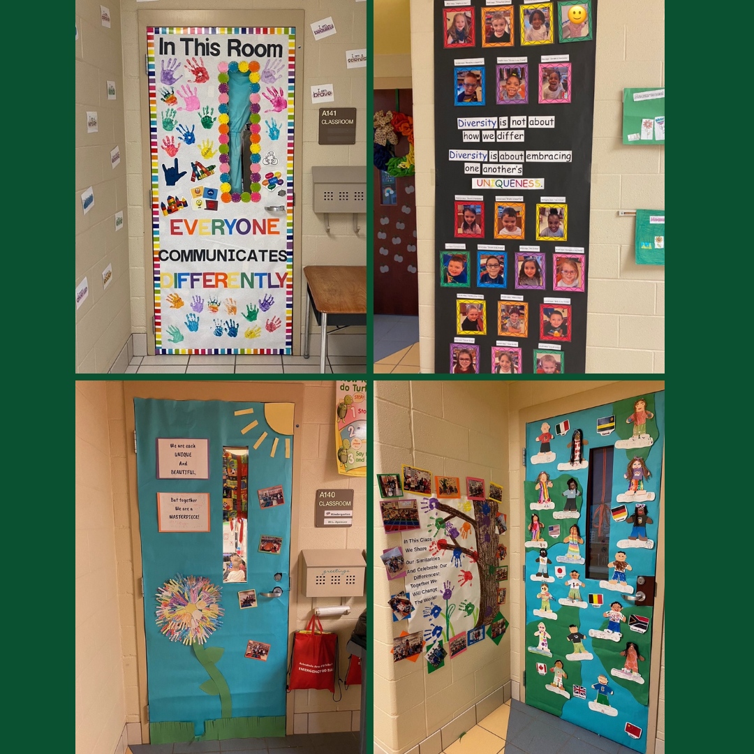AACSDistrict's tweet photo. 🚪 In April, Michigan Primary had its Second Annual Door Decorating Contest for Celebrate Diversity Month. The doors really brightened up the hallways and made everyone feel welcome! 💚 Great job, Michigan Primary. #AACSDragonsLead https://t.co/UAXlf8JNJW
