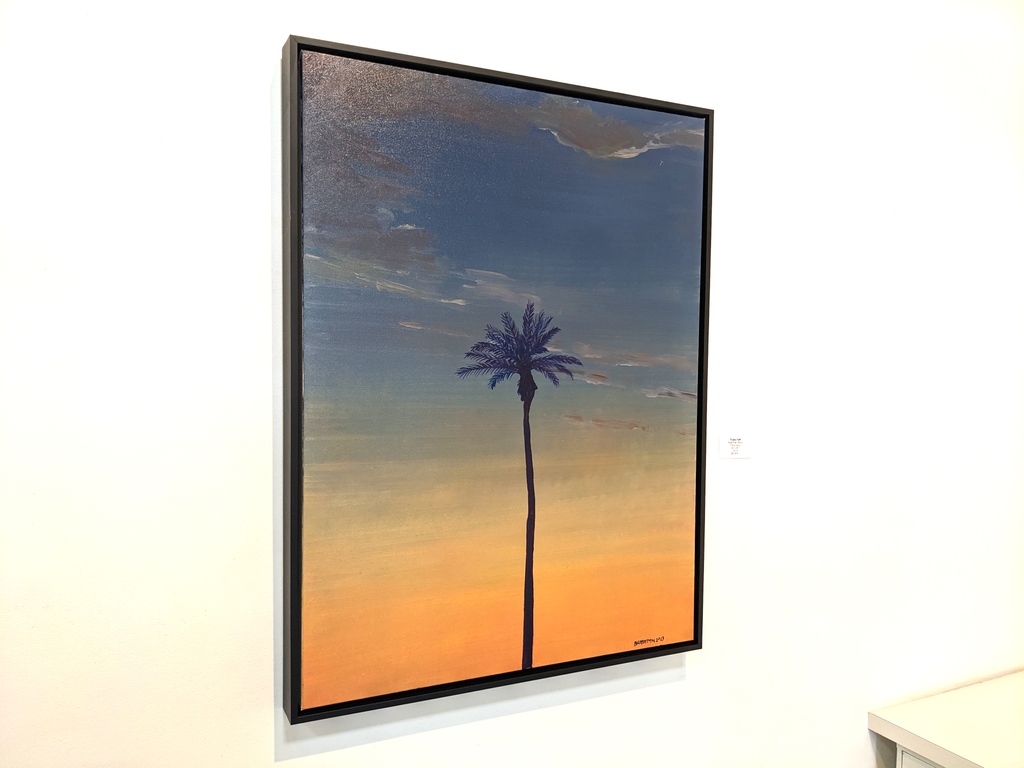 Installation view of "Single Palm. Sunrise." by Brighton Smith
Oil on canvas
40" x 30"

For inquiries and more information:
Email: lia@skidmorecontemporaryart.com
Call: 310-828-5070

#BrightonSmith #SkidmoreContemporary