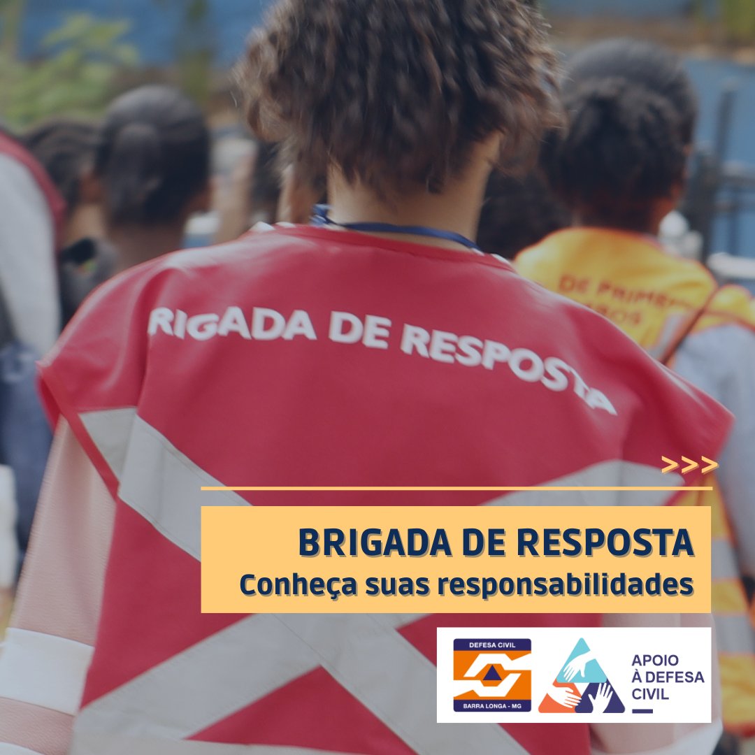DCBarraLonga's tweet photo. Deslize as imagens e conheça as responsabilidades da BRIGADA DE RESPOSTA.

Defesa Civil somos todos nós. Juntos construiremos uma rede de segurança.

#brigadaderesposta #planodeevacuaçao #alerta #alarme #defesacivilmg

@h3mambiental https://t.co/k5QXMa4TkQ