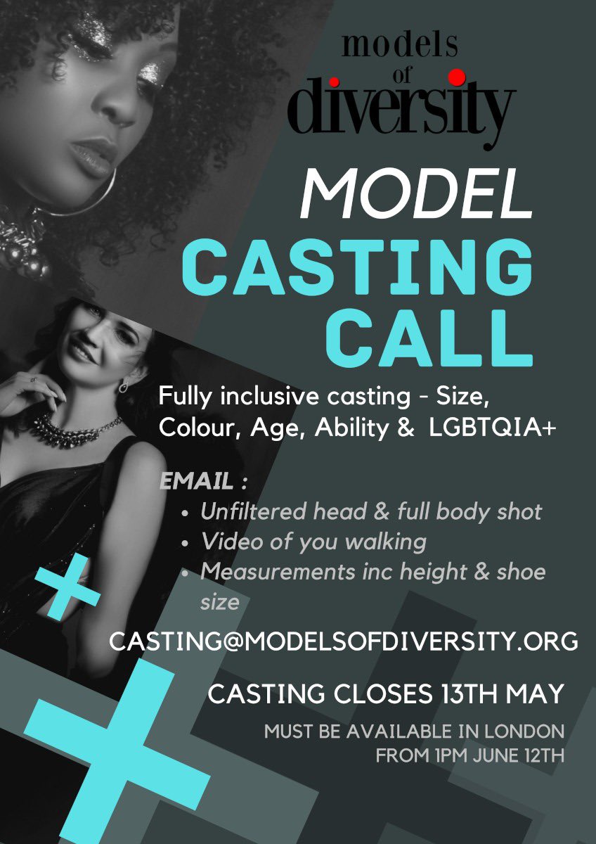 What a great opportunity to get involved. Please DM <a href="/ModsOfDiversity/">Models Of Diversity</a> . Kickoff@3 are proud to support this amazing charity again 🙏🏾❤️. #WeBelieve 

eventbrite.com/e/models-of-di…

<a href="/TheVoiceNews/">The Voice Newspaper</a> <a href="/CharlotteWyman1/">Lots of Smoke&Shire #FBNHS 🐟🇺🇦🇪🇺</a> <a href="/colourfulradio/">Colourful</a> <a href="/MetBPA/">Metropolitan BPA</a> <a href="/JJyabbas/">Judith Jacob</a> <a href="/_JustRhi/">Rhiann</a> <a href="/1Judilove/">Judi Love (Blue Tick) 😂</a> <a href="/TheGunnersPub/">TheGunnersPub</a>