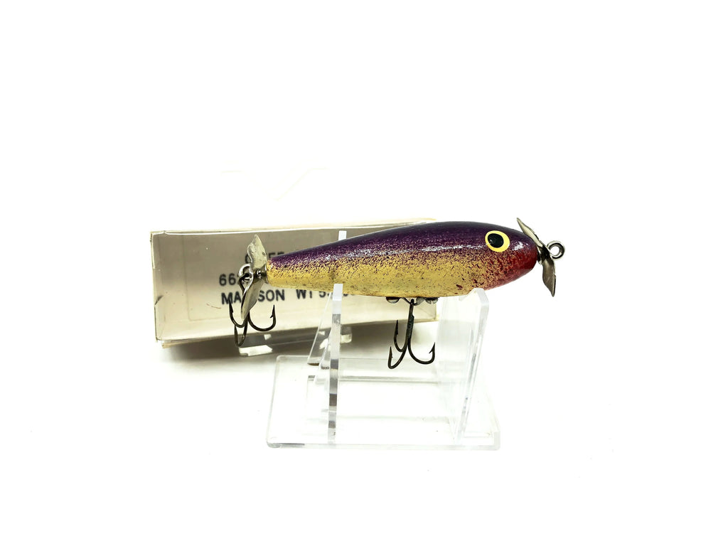 mybaitshop's tweet photo. Wood-Line Lure Torpedo Bait, Purple Speckle Color, Wisconsin Bait https://t.co/y0vg3sJAq3 Thousands of new and vintage lures for sale at https://t.co/Wy9lvosU7d #mybaitshop #fishing #bassfishing https://t.co/Irm1wMo4cD