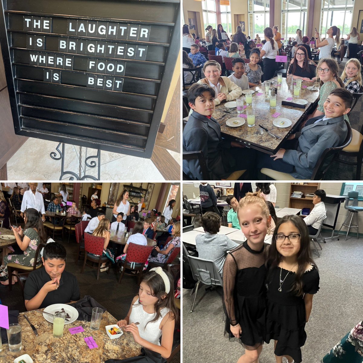 vb_jordan's tweet photo. 5th grade happenings on a Friday… Manners Banquet! Thank you Raffa’s for hosting! @HumbleISD_MBE #goodmanners #fancyclothes #mannersbanquet https://t.co/XiVCN00vPV
