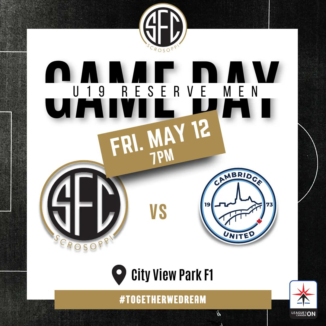 Game day for our U19's!

Let's go boys!

#TogetherWeDream | #GarraVianense 

<a href="/L1OMens/">League1 Ontario, Men’s Division 🇨🇦</a>