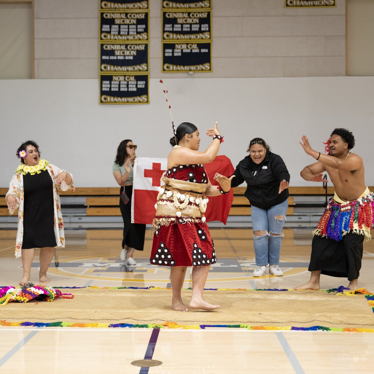 Today, Menlo celebrated a first and last. For Menlo’s final assembly of the school year, Poly Mob, Menlo School's Pacific Islander affinity group, organized their first-ever Polynesian and Pacific Islander heritage assembly.