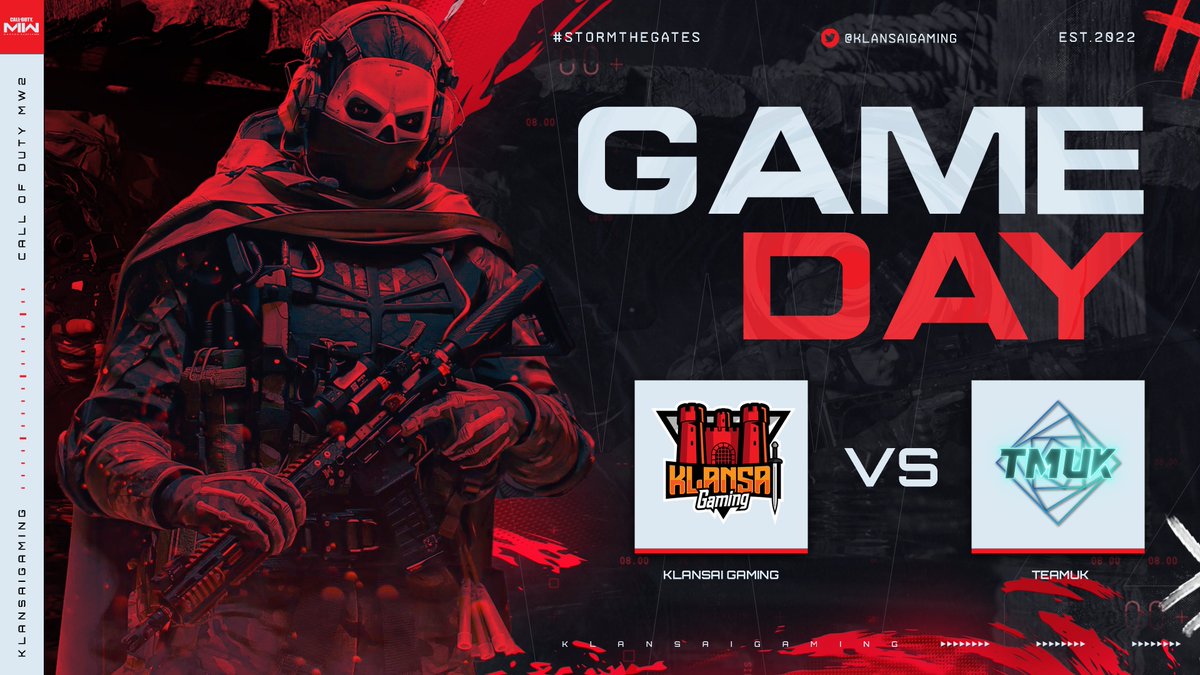 ⚔️GAME DAY⚔️

KlanSai Gaming take in @TeamUKOfficial in division 3 @XP_Europe, the boys are looking to make it 6-1 in groups!

⏰8.30pm
📺twitch.tv/scrobbie8

Roster:
⚔️@Respirex 
⚔️@Aloyy__ 
⚔️@ZyrroEU 
⚔️@DarrenRobbie8 

@ZGameEnergy 
#StormTheGates