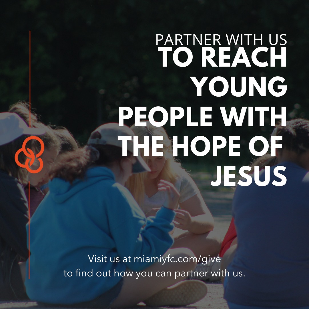 MiamiYFC's tweet photo. Together, we can help young people find hope in Jesus and live with #Purpose!
Let's join forces to spread the word of God and reach more youth in our communities. To show them the power of #Faith through tangible support and resources. https://t.co/Gd7gbEqv2j