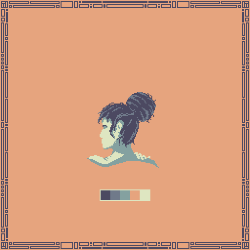 #Bun with (partial) #nostalgicmemories palette #pixel_dailies