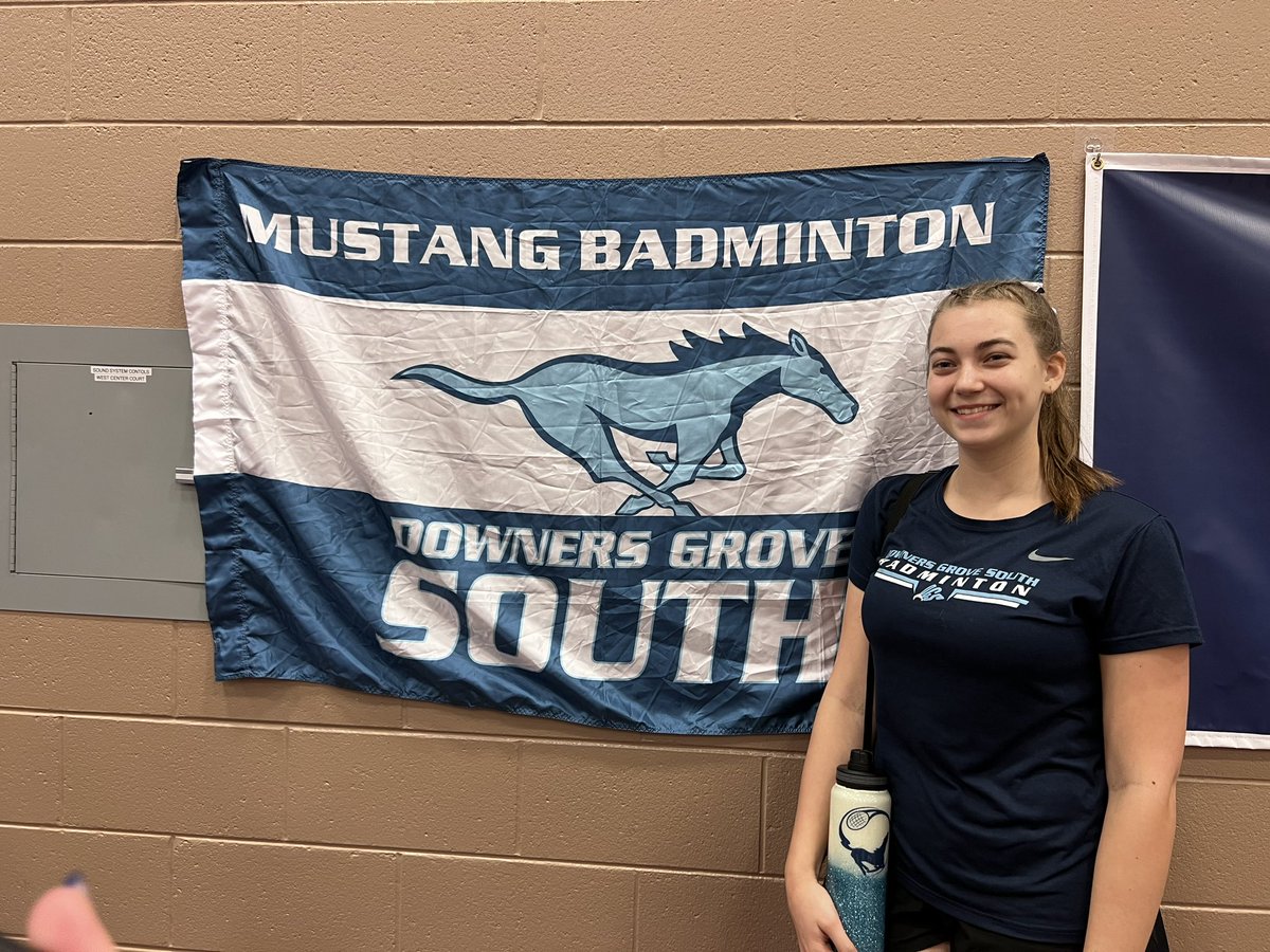 DGSBadminton's tweet photo. Congratulations to Elle on a great run at State!!! You did incredible and we are so proud of all you accomplished! Special shout-out to her warm up partner Natalie and Liv for tagging along! Couldn’t have done it without you guys! https://t.co/pk9u2puwl2