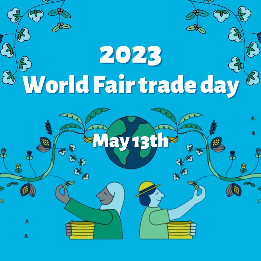 【本日5月13日㈯は、世界フェアトレード・デー！】　　
キャンペーンに参加して、地球の未来と途上国の生産者に思いを巡らせてみませんか🌍 #fairtrade2023 
instagram.com/p/CsKbvltvkpL/…