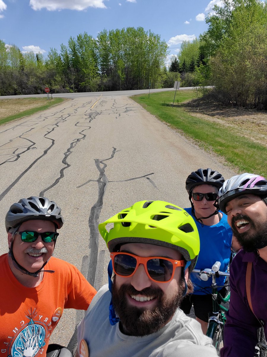 Another amazing day out on bikes in rural #strathcona! Voters are engaged and ready for change #shpk #sherwood  #strathco #abndp #able #abpoli