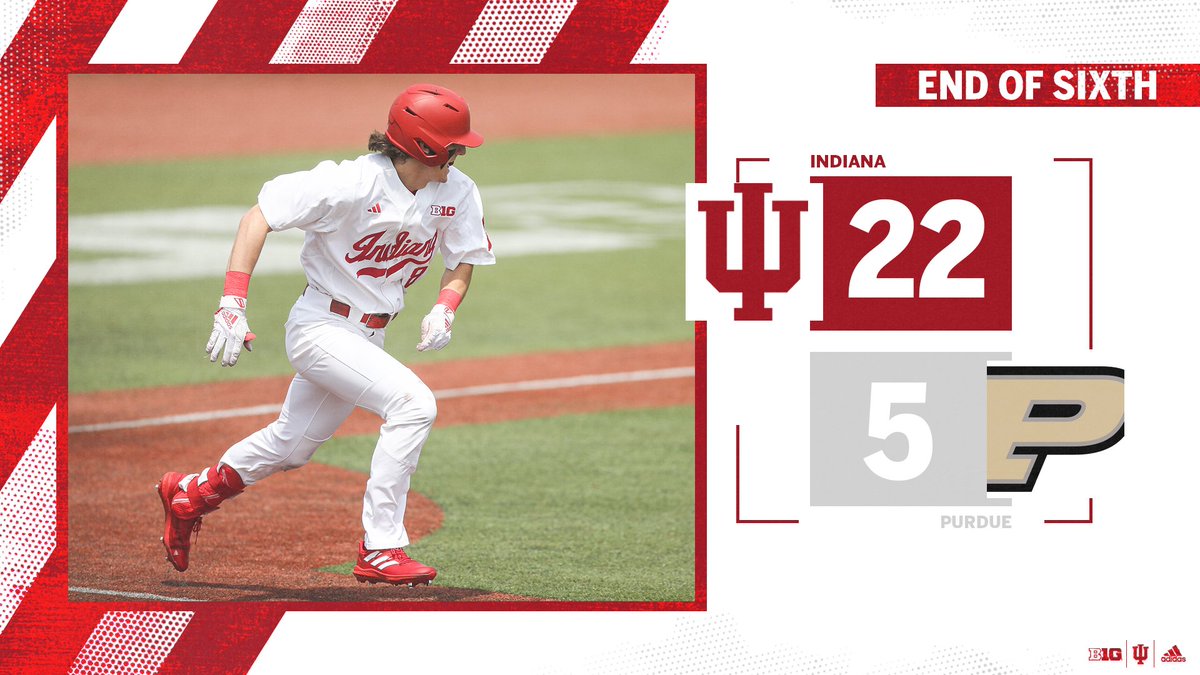 The Hoosiers have 8️⃣ home runs.