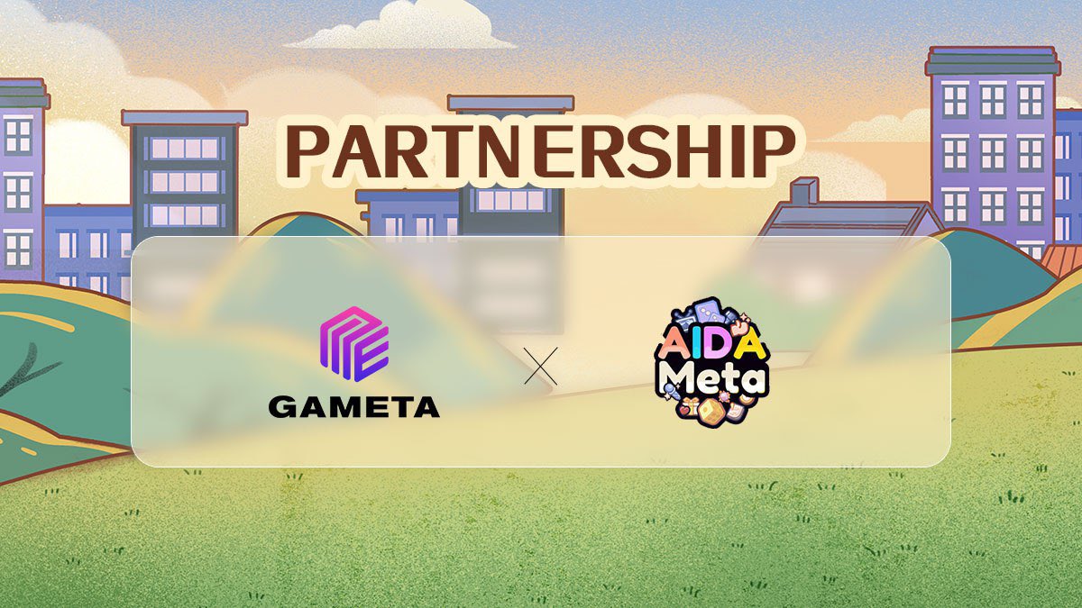 📢Thrilled to announce our partnership with <a href="/AIDA_Ecosystem/">AIDA META</a> 

#AIDAMETA is a fully on-chain gaming platform built on high-efficiency blockchains such as #BSC 🔥 

Together let’s create a smooth experience in #Web3 

#Gameta #web3community #BSC #bnb #p2e