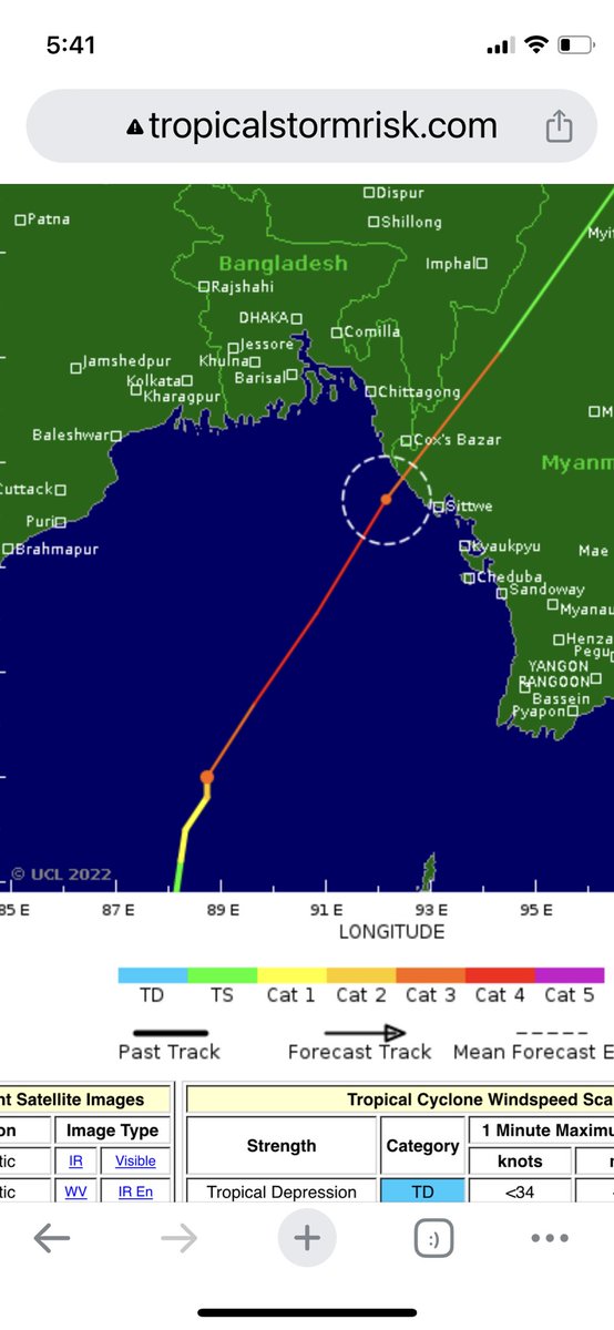 NosbachMarc's tweet photo. #Cyclone #Mocha could intensify into very dangerous Cat.4 cyclone with wind speeds exceeding 200 km/h! Sunday’s landfall is expected along #Bangladesh /Myanmar border area. As of October 2022, over 943,000 Rohingya refugees reside in camps in the  Ukhiya and Teknaf Upazilas. https://t.co/4WNDLzC6la