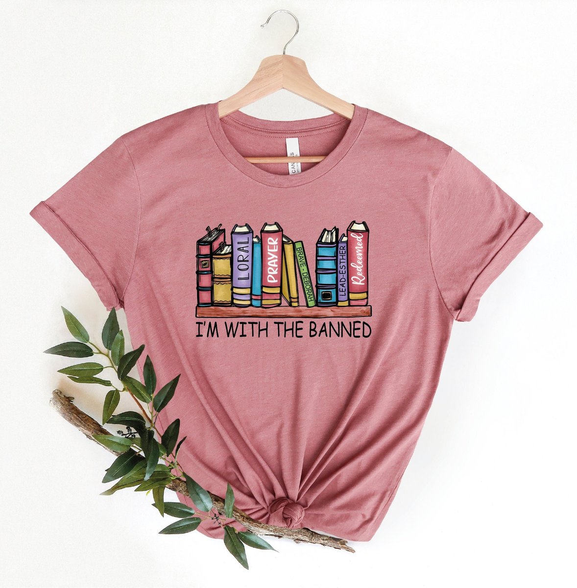 Banned Books Shirt | Literary Tshirt | Librarian Shirt | I'm With The Banned | Read Banned Books etsy.me/3MmWeza #shortsleeve #literary #bannedbooksshirt #readbannedbooks #booklovershirt #readingshirt #librarianshirt #booknerdshirt #libraryshirt