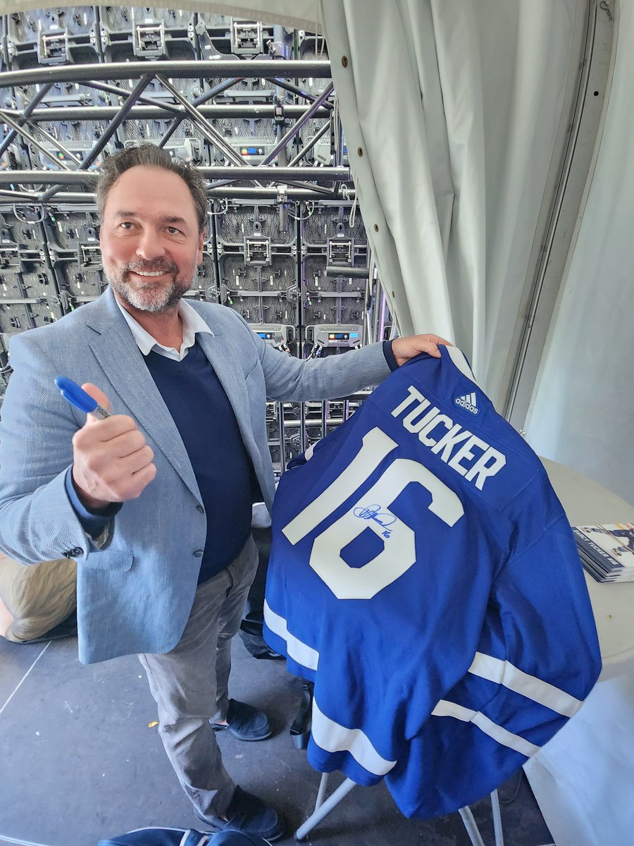 Darcy Tucker and Wendel Clark stopped by Maple Leaf Square before tonight's game to sign some jerseys and toss them into the crowd! GO Leafs GO! #LeafsForever #LeafsTailgate #LeafsNation #Leafs #Toronto #Canada # Darcy Tucker and Wendel Clark stopped by Maple Leaf Square before tonight's game to sign some jerseys and toss them into the crowd! GO Leafs GO! #LeafsForever #LeafsTailgate #LeafsNation #Leafs #Toronto #Canada #