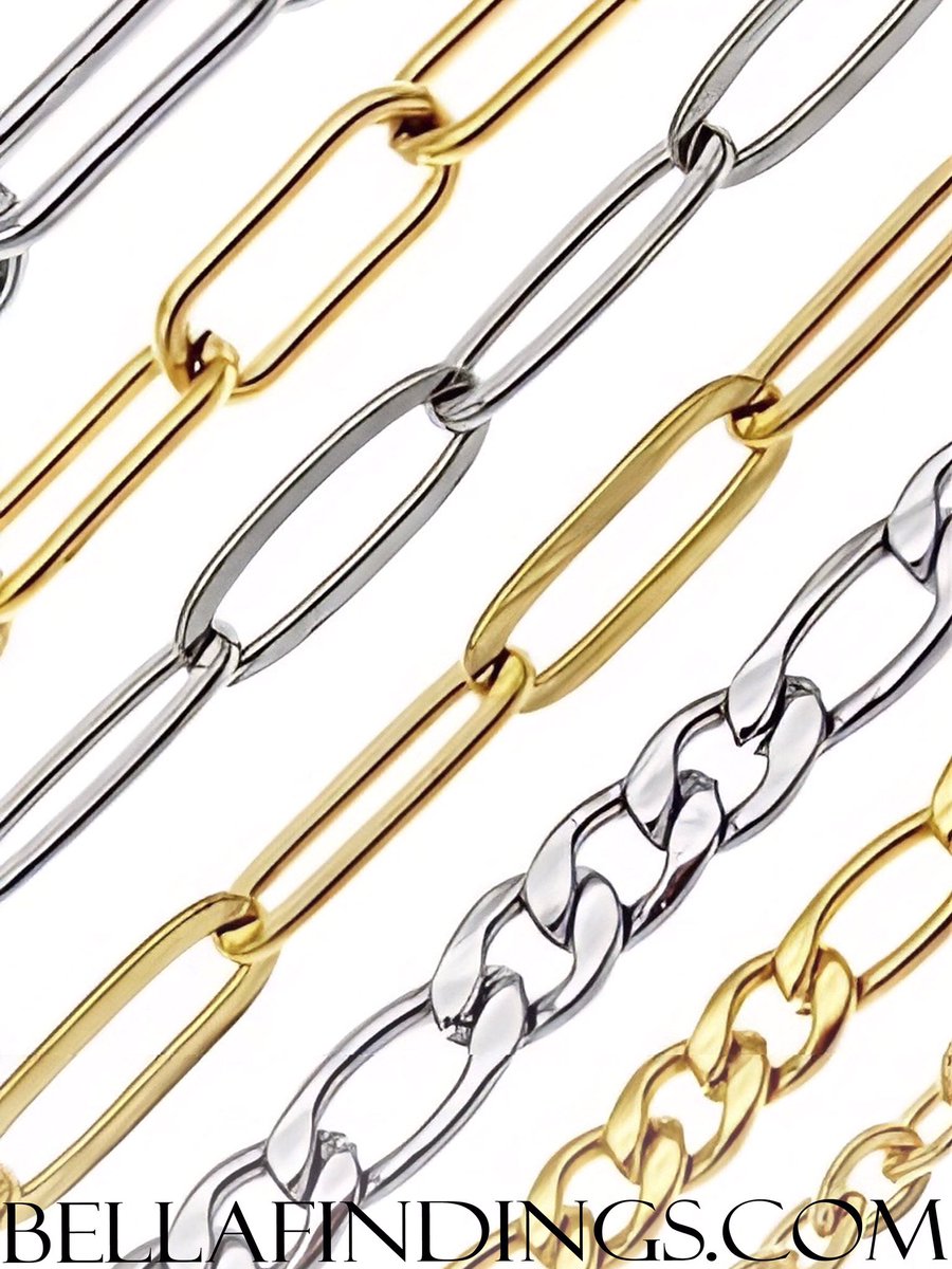 NOW AVAILABLE!!!

- Curved / Cuban Link Chains
- Paper Clip Chains

BUY NOW! and VISIT our WEBSITE

bellafindings.com

#jewelry #fashion #style #jewelrydesigner #jewellery #handamade #la #losangeles #downtownla #jewelrydistrict #diyjewelry 
#diyjewelrysupplies