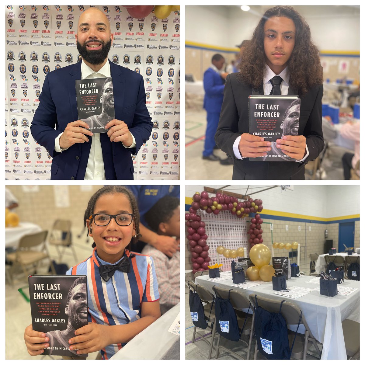 Thank You to Dr. Traci Alexander for all of the signed books by Charles Oakley for our TIEd to Success event! #District5 @NYPDCommAffairs #ArthurTappanReads #RobinHoodLibrary @psms46Harlem @LMitchellPSMS46 @APWardlow @DrHazell20 @District5NYC @nypl @nycsla @SeanLDavenport