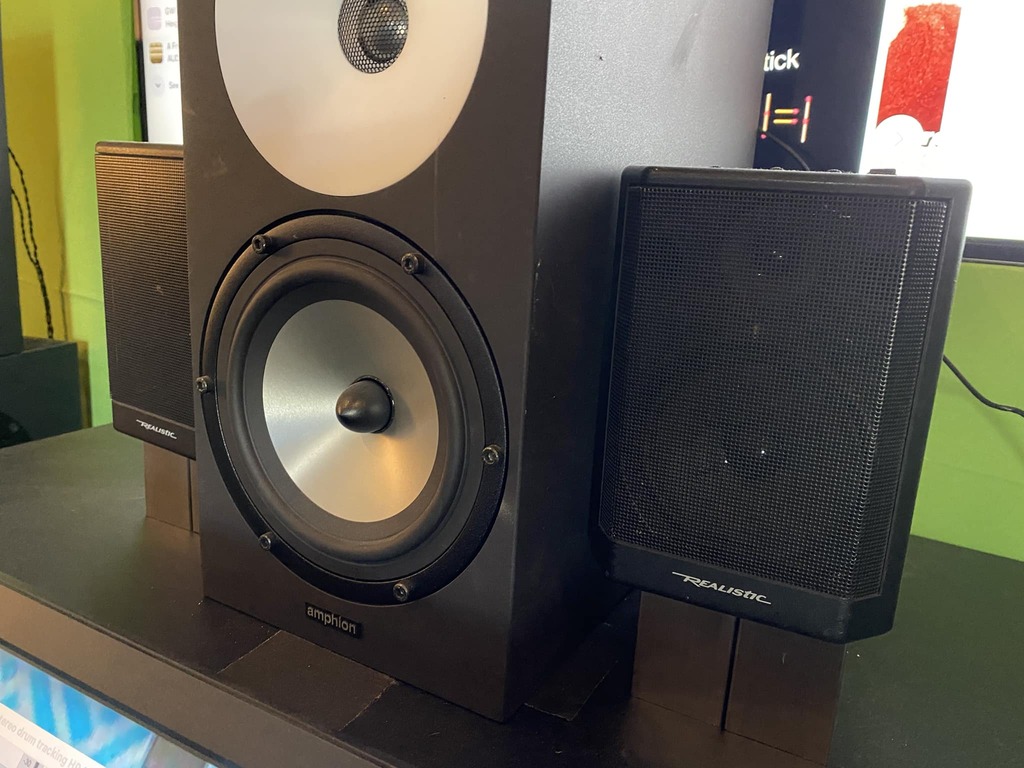 MckayGarner's tweet photo. Well, this mix is bangin’ on these little Radio Shack speakers I’ve had for decades. The drums and vocals are still poppin’ thru nicely together as well. I think the bulk of the tone shaping is done. I have a couple of fx automation things to do, a volum… https://t.co/quDHpZpFVG https://t.co/J0UJrqfdWr