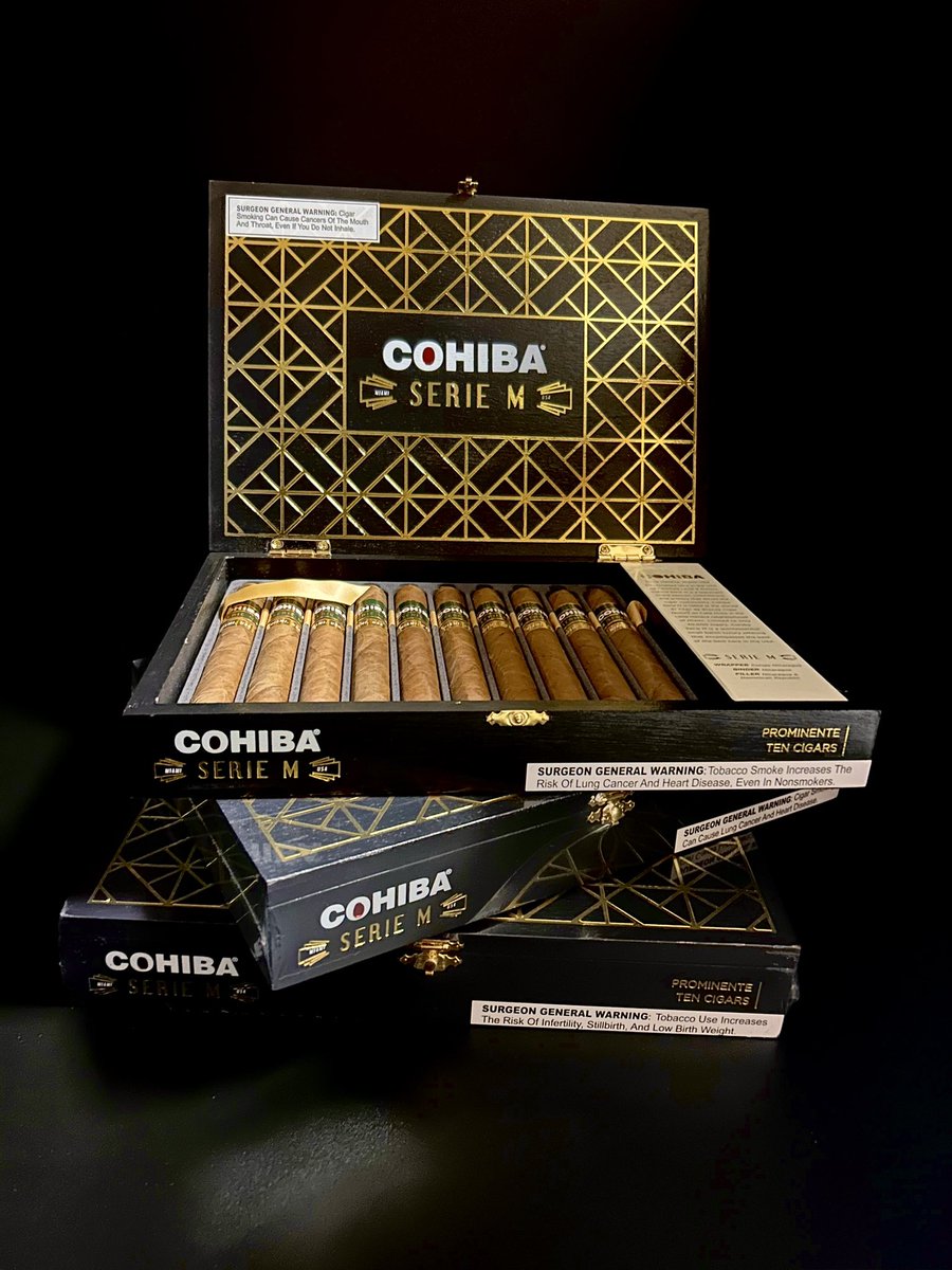 LUXSnC4545's tweet photo. Complete your mornings, evenings and special events with premium SERIE M COHIBA cigars 🔥 #luxsmokeandcigar #luxury #premium #smokers #cigars #cohiba #serieM #friday #HappyFriday #mesa #Arizona #smokeshop #vape #humidor #smokers #golf #veterans #pilots #discount https://t.co/FR7sn2TYjb