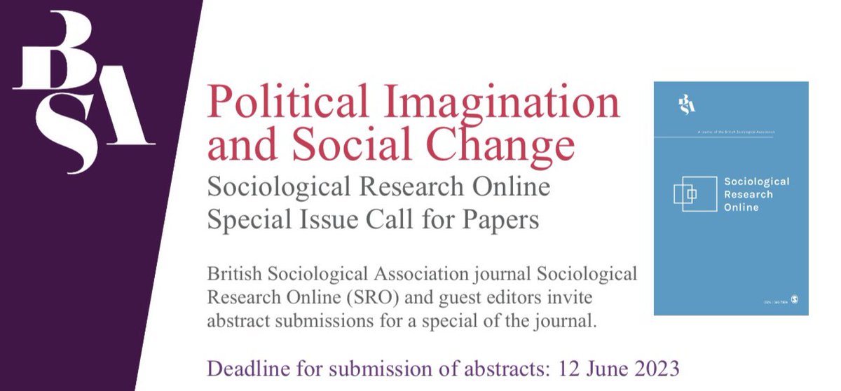 We are very pleased to be working with <a href="/InnaInkeri/">Inna Perheentupa</a>, Suvi Salmenniemi &amp; <a href="/ylostalohanna/">Hanna Ylöstalo</a> on this timely special issue <a href="/SocresOnline/">Sociological Research Online</a>. 

Here’s a link to the #callforpapers: bit.ly/SRO_Political_…

#Sociology 
#AcademicTwitter 
#ResearchPapers