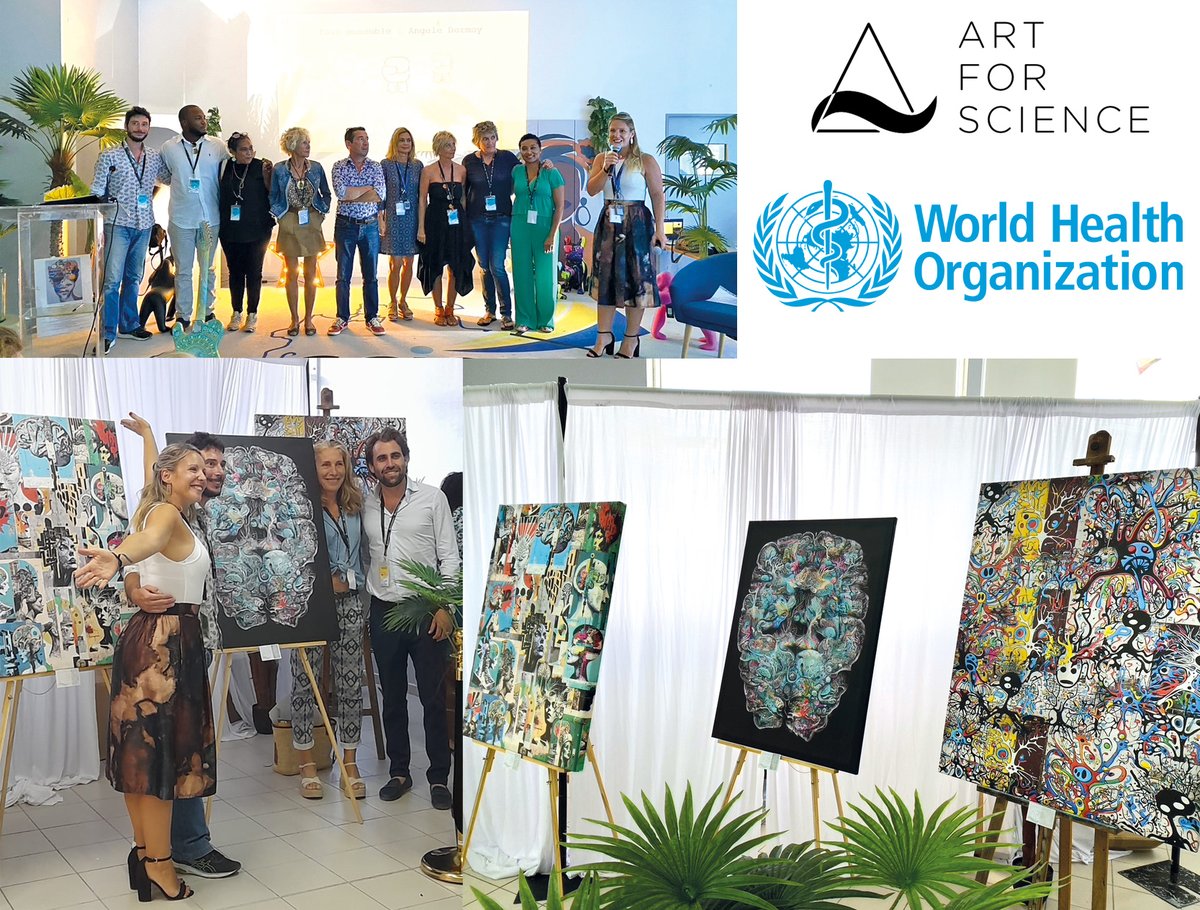 Art For Science Exhibition with Word Health Organization.
Great thanks to Harrison Drouin-Reed, director of Sotheby's International on Sint Maarten for buying two of my pieces. 70% of the sale will go to the association and the medical research.